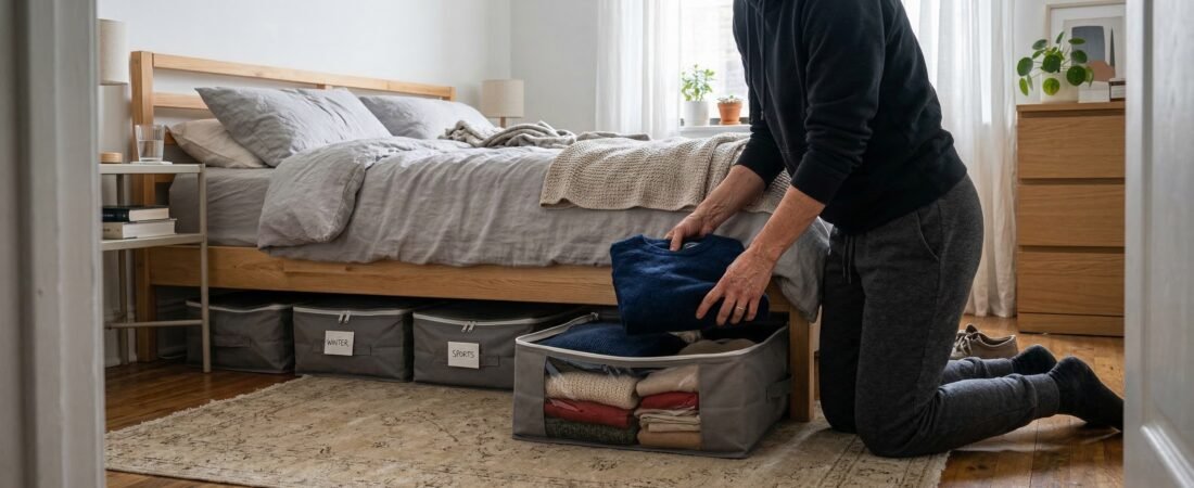 How to Store Clothes Under the Bed Without Creating Clutter