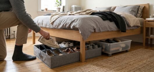How to Store Shoes Under the Bed in Small Apartments