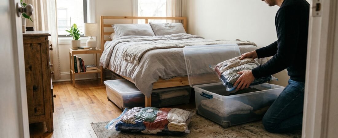 How to Organize Seasonal Clothes Using Under-Bed Storage