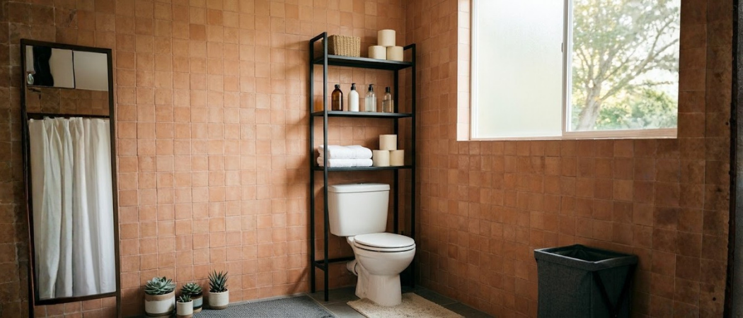 How to Maximise Storage Above the Toilet in a Small Bathroom