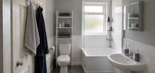 How to Organise a Small Bathroom in a Rented Flat
