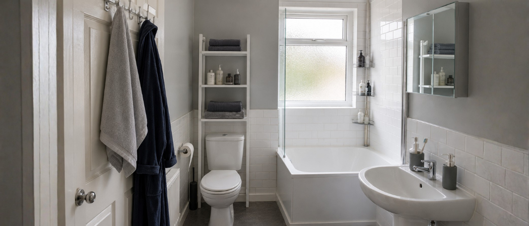 How to Organise a Small Bathroom in a Rented Flat