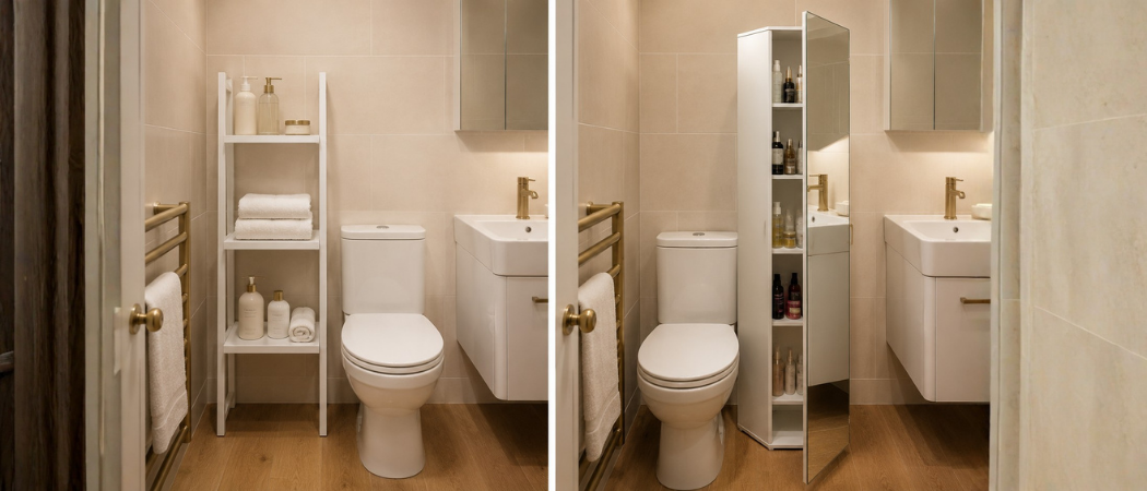 Bathroom Shelves vs Cabinet: Which Is Better for Small Flats?